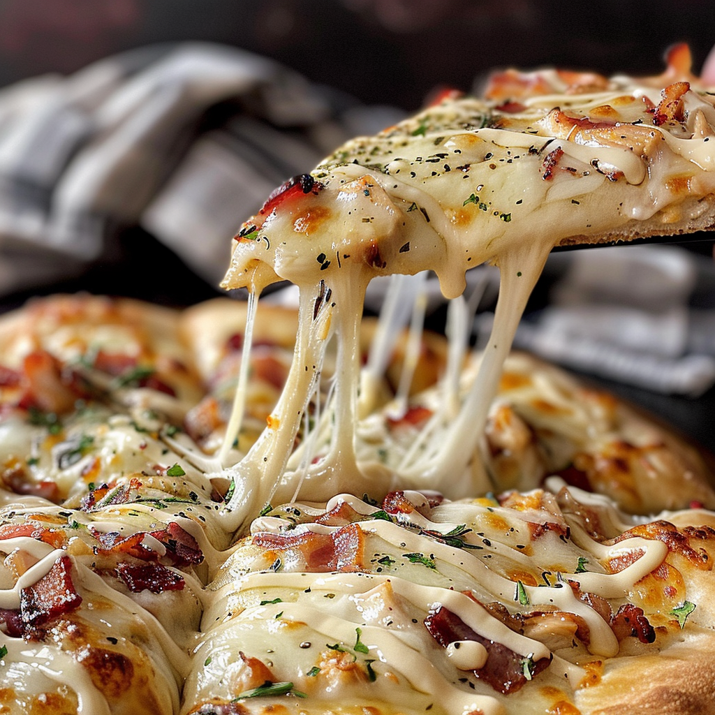 Chicken Bacon Ranch Pizza